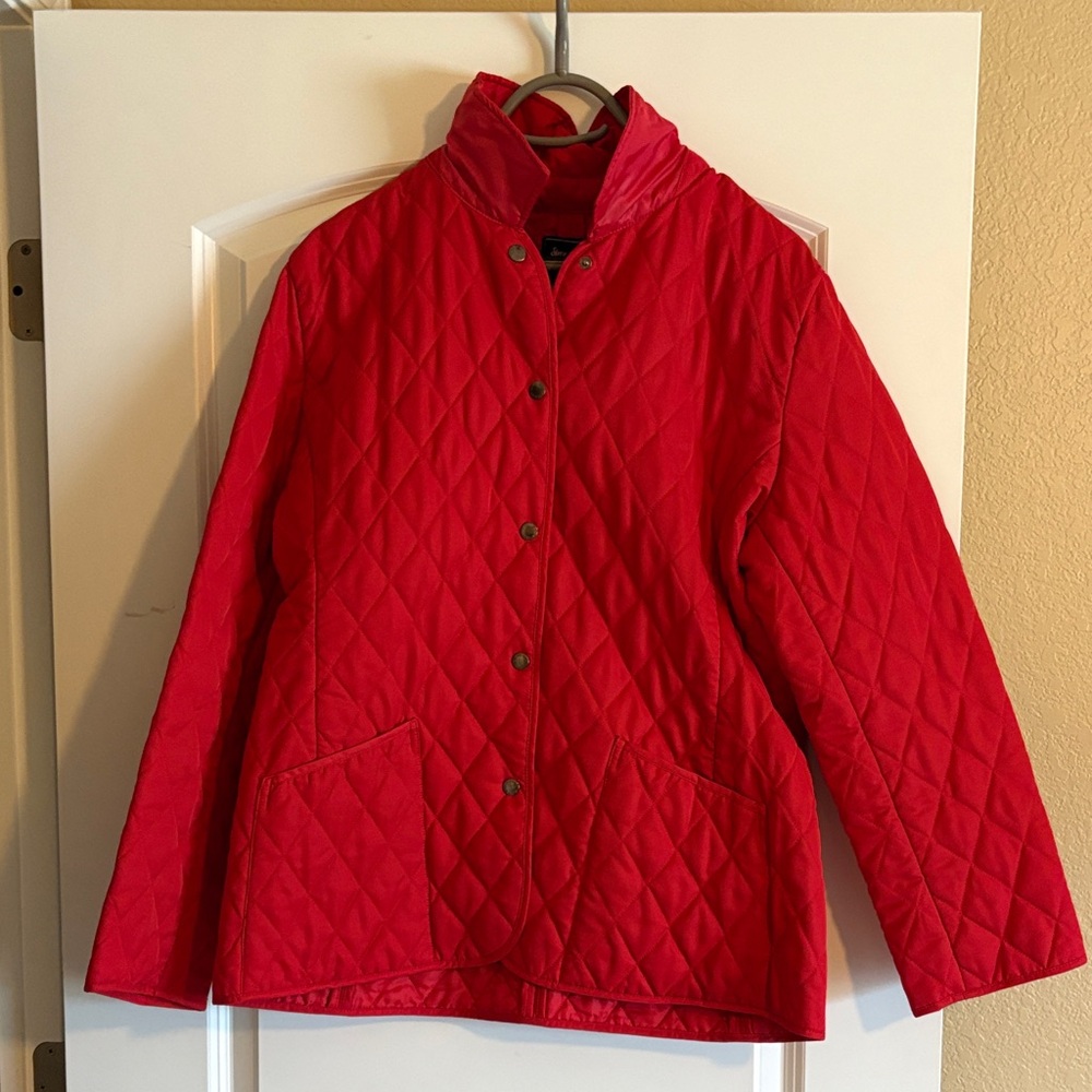 Steve & Barry's Women's Red Quilted Puffer Jacket